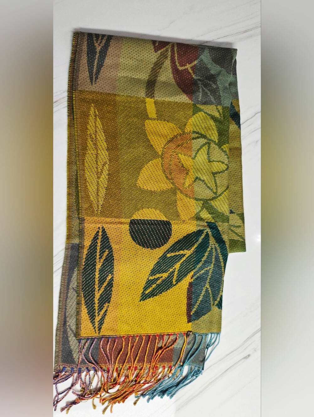 Betmar Scarf Bold Floral Woven Made In Italy